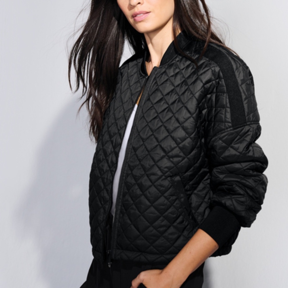 Mercer + Mettle Women's Boxy Quilted Jacket Black Sizes XS-4XL
